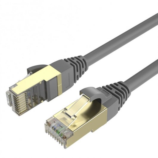 Max Connection Cable de Red RJ45 Cat.7 24AWG 30m + 15 Bridas Gris