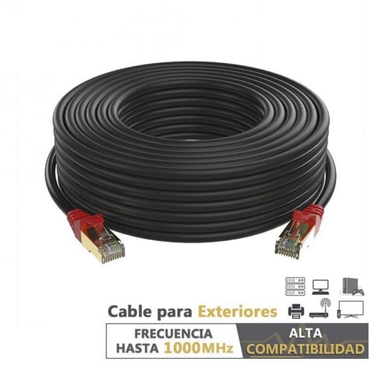 Cavo di rete Max Connection RJ45 Cat.7 RJ45 26AWG Outdoor 75m + 15 fascette nere