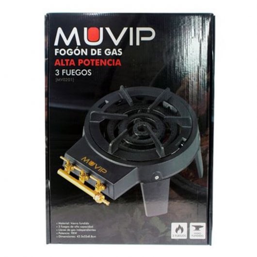Muvip Fogão a Gás Alta Potência Preto