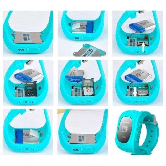 E-Nuc G36 Security GPS Reloj Infantil Verde