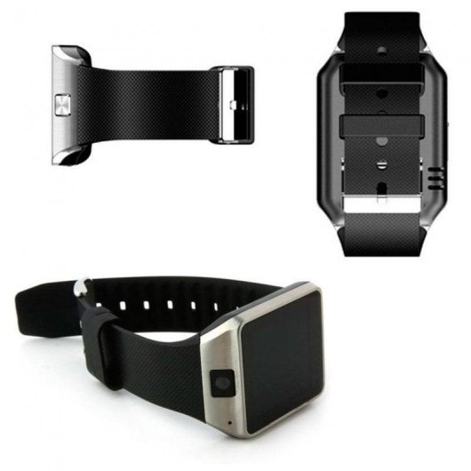 E-Nuc DZ09 SIM SmartWatch Plata/Negro