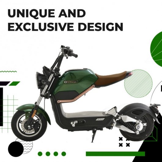 Sunra Miku Max Scooter Eléctrica Matriculable 1800W Verde