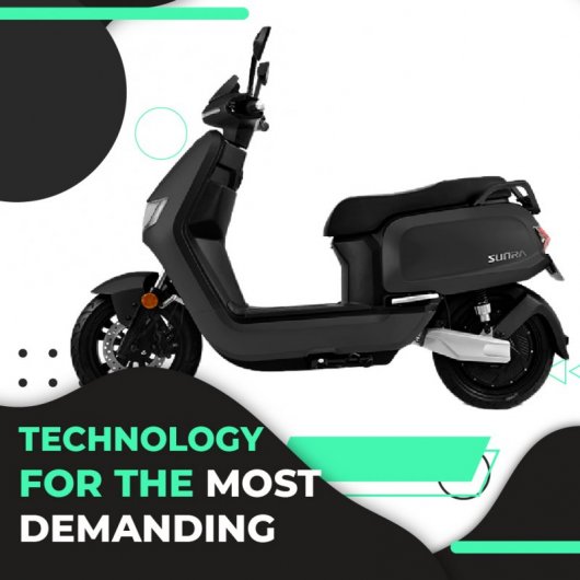 Sunra RS 125E Scooter Eléctrica Matriculable 3000W/40Ah Negra