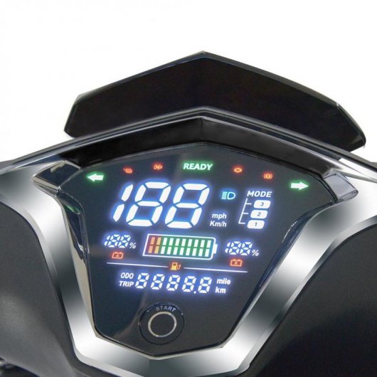 Sunra Anger 125E Scooter Eléctrica Matriculable 3000W/40Ah Plata