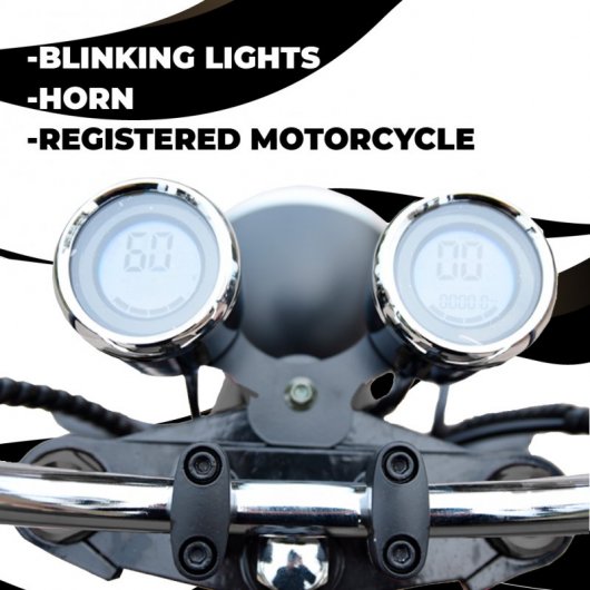 CityCoco Cobra Moto Chopper Eléctrica Matriculable 2000W Negra