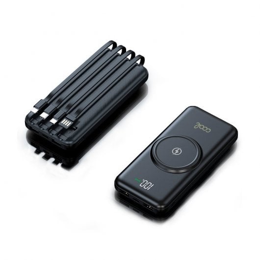 Cool Powerbank 10.000 mAh 4 Conexões + Carga Sem Fios Preto