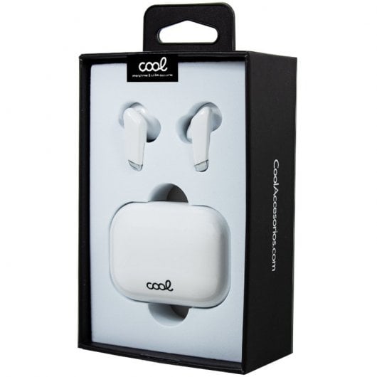 Cool Urban Auriculares Bluetooth LCD Blanco