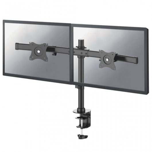 NewStar Soporte para 2 Monitores 10"/27" VESA 100x100mm 10Kg Negro