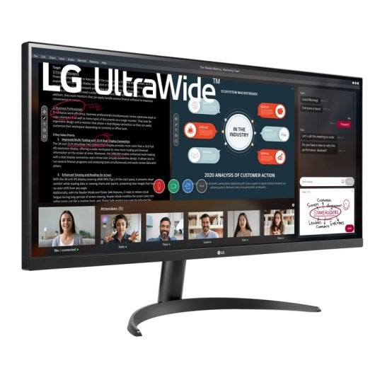 LG 34WP500-B 34" DEL IPS UltraWide FullHD 75Hz FreeSync