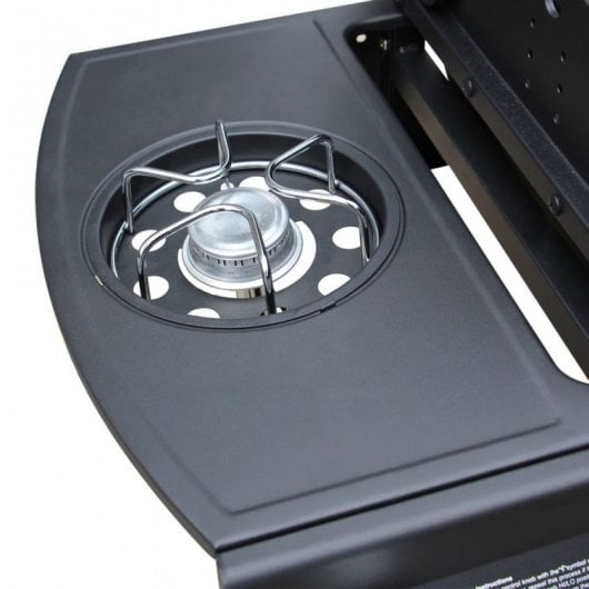 VidaXL Barbacoa Grill de Gas 4+1 Fogones Negro