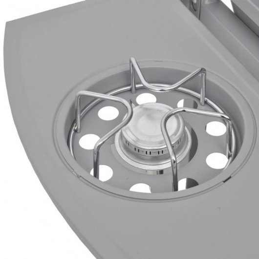 VidaXL Barbacoa Grill de Gas 4+1 Fogones Plateada