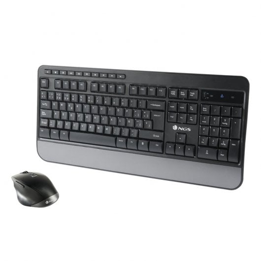 NGS SPELL KIT tastiera Mouse incluso USB + Bluetooth QWERTY Spagnolo Nero