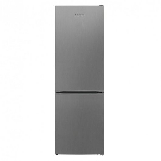 Aspes AC11852BNFX Kombi-Kühlschrank F Edelstahl