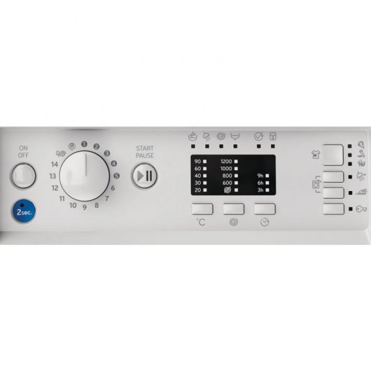 Indesit BI WMIL 71252 EU N Lavadora de Carga Frontal Integrable 7Kg E