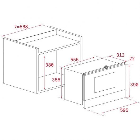 Teka MS 622 BI Microondas Integrable 22L 1400W Acero Inoxidable