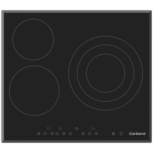 Corberó CCVM300 Placa Vitrocerámica 3 Zonas 60cm Negro
