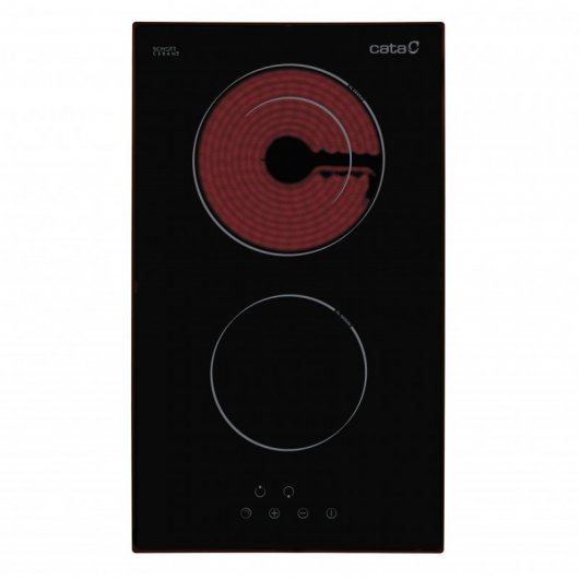 Cata TD 302 Placa Vitrocerámica 2 Zonas 30cm Negra