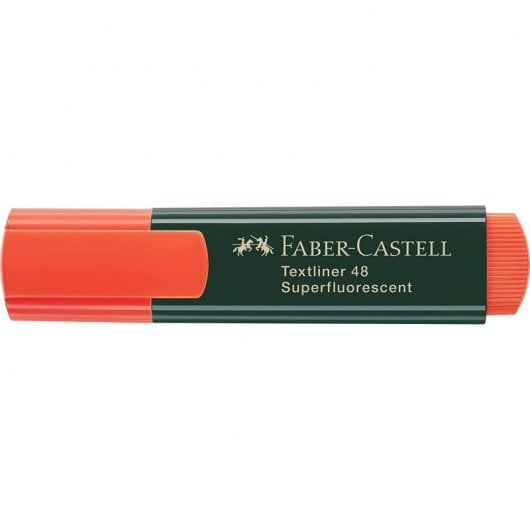 Faber Castell Textliner 48 Caja de 10 Marcadores Fluorescentes Naranja
