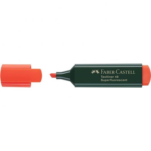Faber Castell Textliner 48 Caja de 10 Marcadores Fluorescentes Naranja