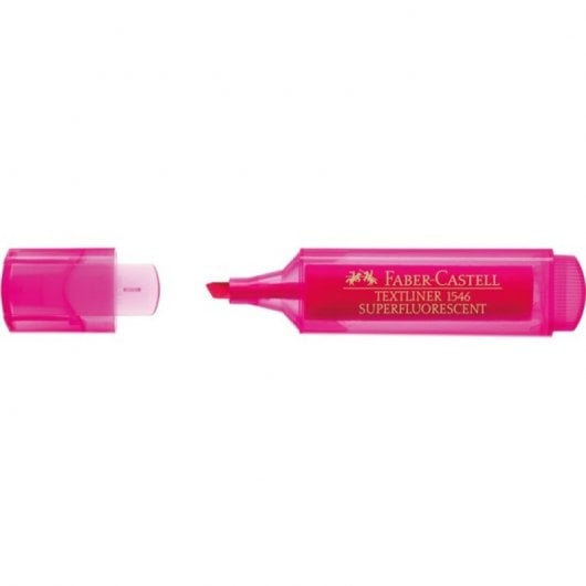 Faber Castell Textliner 46 Caja de 10 Marcadores Fluorescentes Rosa