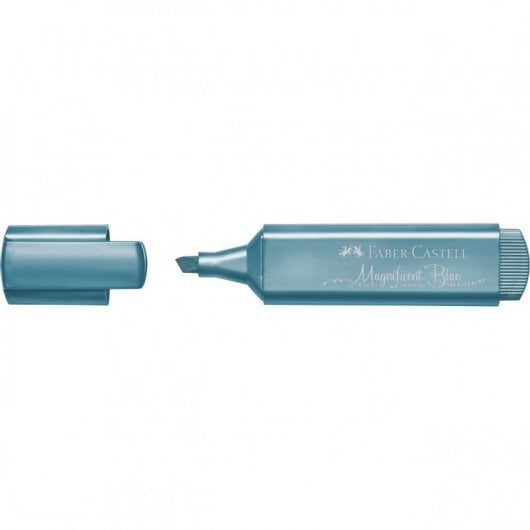 Faber Castell Textliner 46 Confezione da 10 pennarelli fluorescenti blu metallizzato