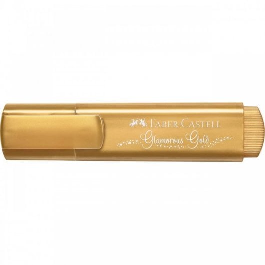 Faber Castell Textliner 46 Caja de 10 Marcadores Fluorescentes Oro Metálico