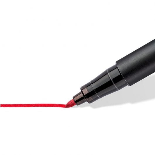 Staedtler 317-2 Permanent-Marker Rundspitze Rot 10 Stück(e)