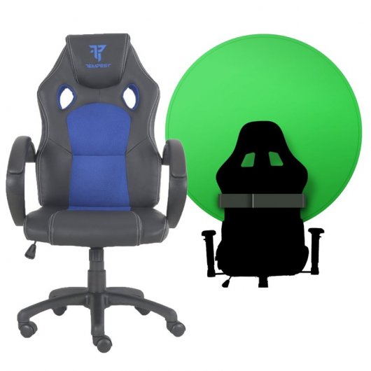 Tempest Pack F12 Silla Gaming Azul + Chroma Set para Streaming