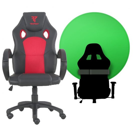 Tempest Pack F12 Silla Gaming Roja + Chroma Set para Streaming