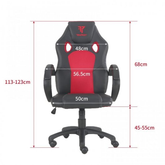 Tempest Pack F12 Silla Gaming Roja + Chroma Set para Streaming