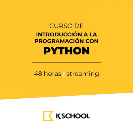 KSchool Curso Introducción a la Programación con Python para Data Science 45 Horas