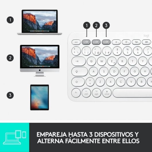 Logitech K380 Teclado Bluetooth para Mac