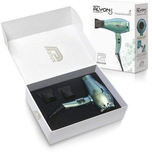 Secador de Cabelo Profissional Parlux Alyon Jade 2250W 4 Temperaturas 2 Velocidades Iónico Turquesa