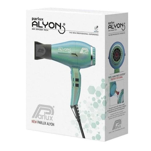 Secador de Cabelo Profissional Parlux Alyon Jade 2250W 4 Temperaturas 2 Velocidades Iónico Turquesa