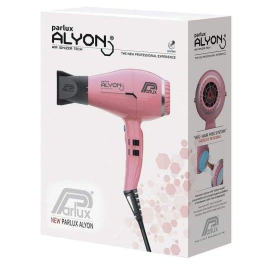Secador de Cabelo Profissional Parlux Alyon 2250W 4 Temperaturas 2 Velocidades Iónico Rosa