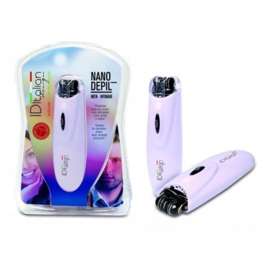 Gesichtsepilierer Italian Design Nanodepil Kabellos Kompakt Licht On/Off
