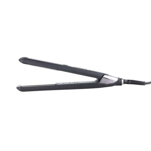 Titan-Glätteisen Italian Design Platinum Keratiner 230ºC LCD Ionen Abschaltautomatik Silber