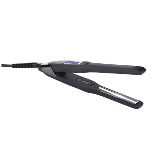 Prancha de Cabelo Titânio Italian Design Platinum Volume Flat 230ºC Visor LCD Antifrizz Prata