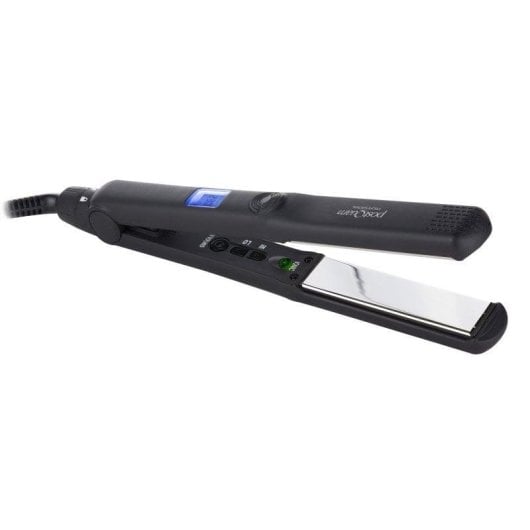 Prancha de Cabelo Titânio Italian Design Platinum 230ºC Temperatura Regulável Iónica Desligamento Automático Prata