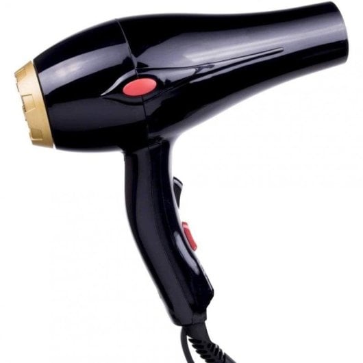 Professioneller Föhn Italian Design GTI 2000W 3 Temperaturstufen 2 Geschwindigkeiten LCD Zubehör