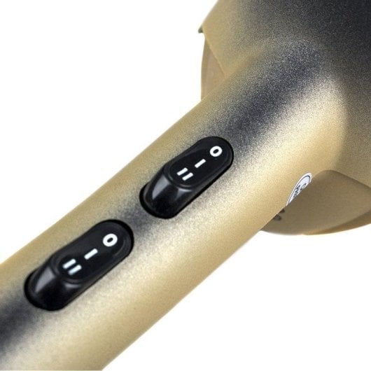 Secador de Cabelo Profissional Italian Design GTI Airlissimo Gold Star 2300W 2 Temperaturas 2 Velocidades Silencioso Ouro