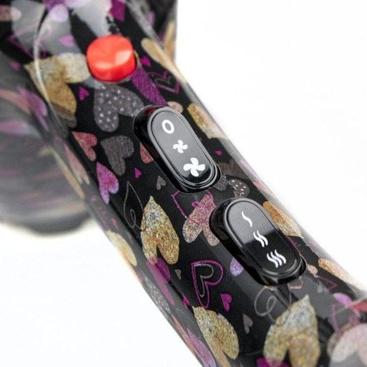 Professioneller Föhn Italian Design Lovely Style 2200W 3 Temperaturstufen 2 Geschwindigkeiten Leicht Herzen