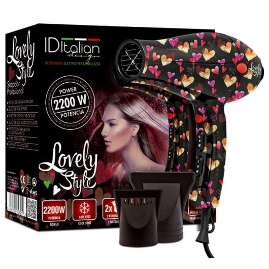 Sèche-cheveux professionnel de style charmant au design italien 2200W