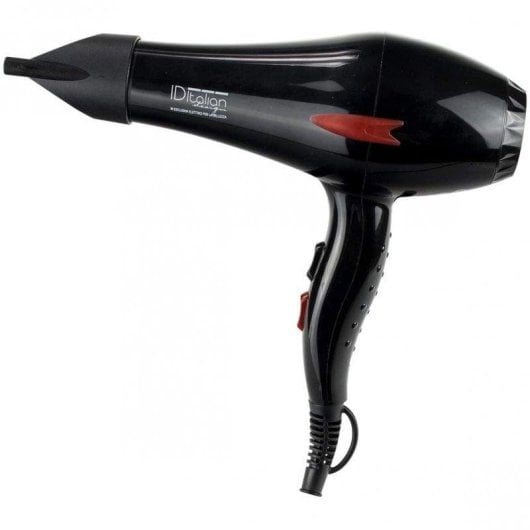 Phon Professionale Italian Design GTI 2200W 3 Temperature 2 Velocità Colpo Aria Fredda Nero Rosso