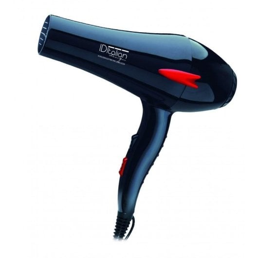 Phon Professionale Italian Design GTI 2200W 3 Temperature 2 Velocità Colpo Aria Fredda Nero Rosso