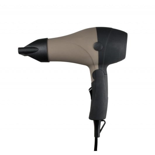 Sèche-cheveux de Voyage Pliable Italian Design IDETRAVEL1000 1000W 2 Vitesses Noir Marron avec Concentrateur