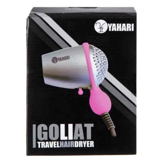 Sèche-cheveux de Voyage Yahari Goliat 500W 2 Vitesses Compact Gris/Rose