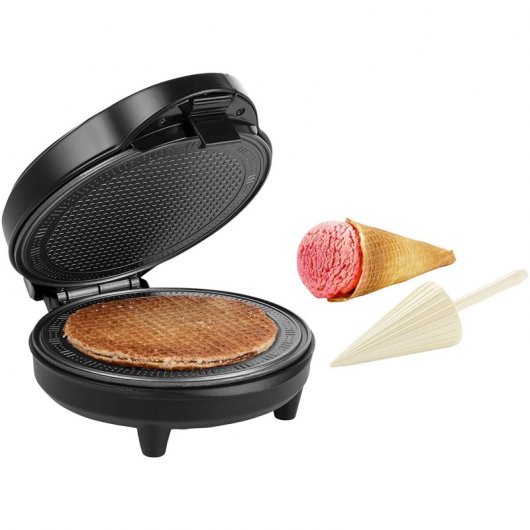 Tristar WF-1170 Máquina de Fazer Cones de Gelado 700W Preta