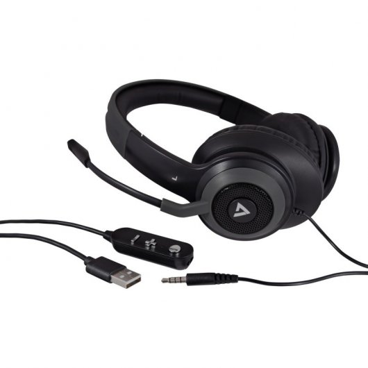 V7 HC701 Auriculares Circumaurales USB Negros