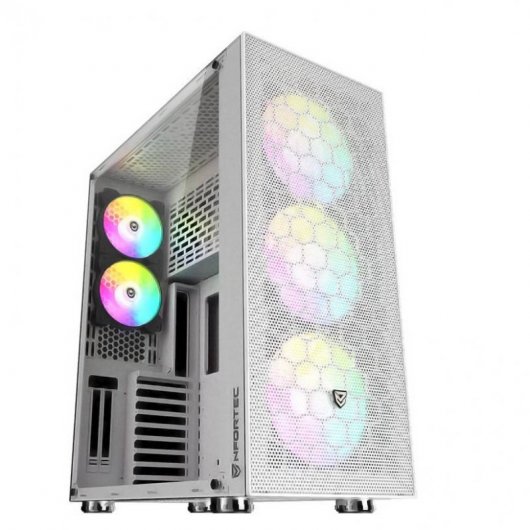 Nfortec Aqueronte Vidro Temperado USB 3.0 ARGB Branca